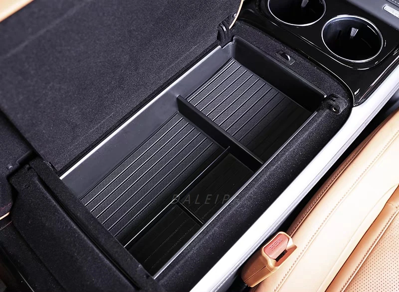 For Xpeng G9 Armrest Storage Box Car Center Console Organizer Tray Storage Box Glasses Storage Box Phone Holder ABS Accessories