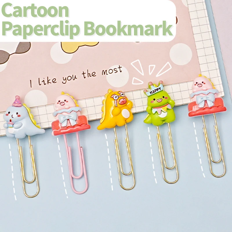 

Creative cartoon paper clip student color animal paper clip bookmark clip office metal special-shaped paper clip