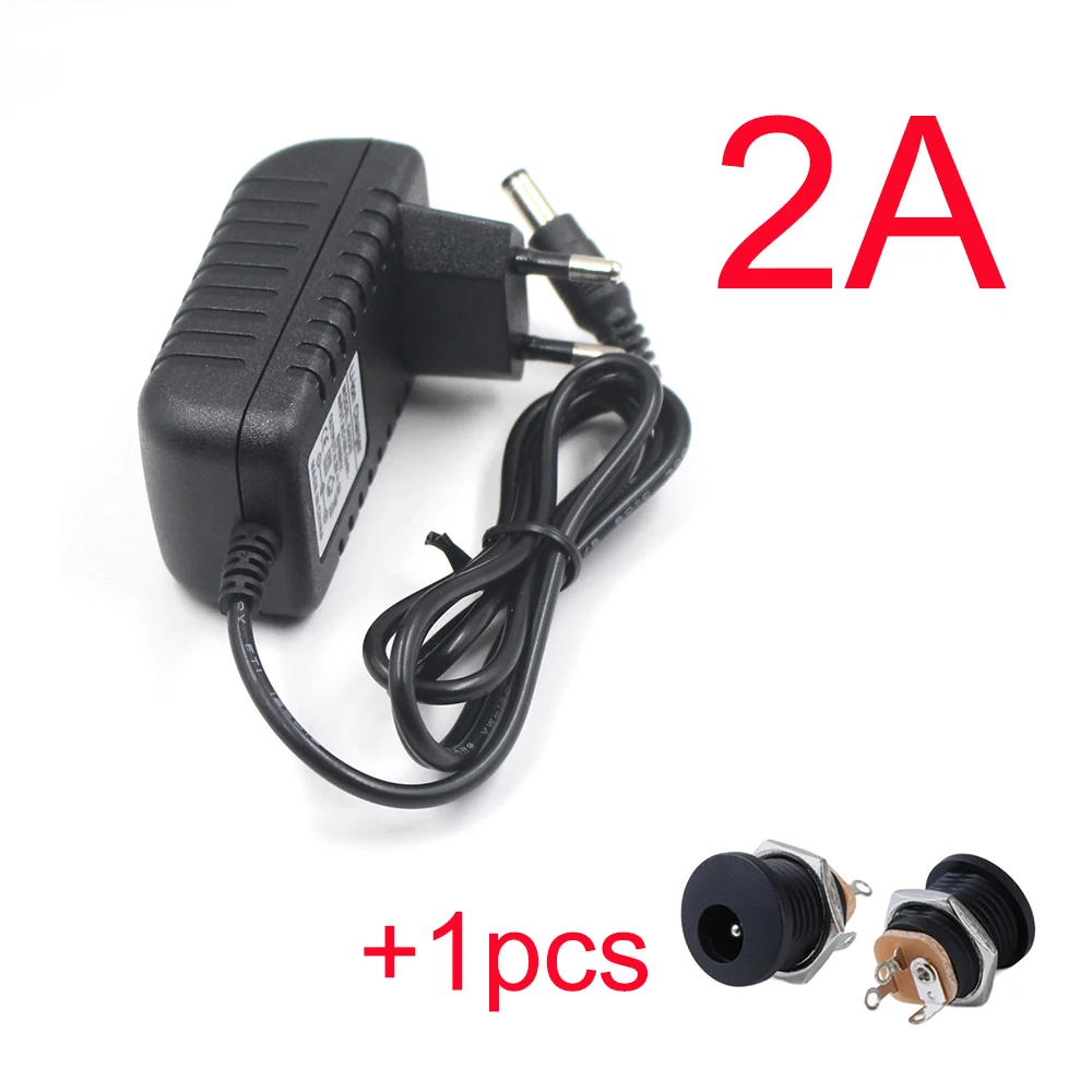 220V to 12V Adapter Charger AC DC 110V 220V to 12V 2A Power Adapter Converter Transformer 12 V Power Supply For LED Light Lamp