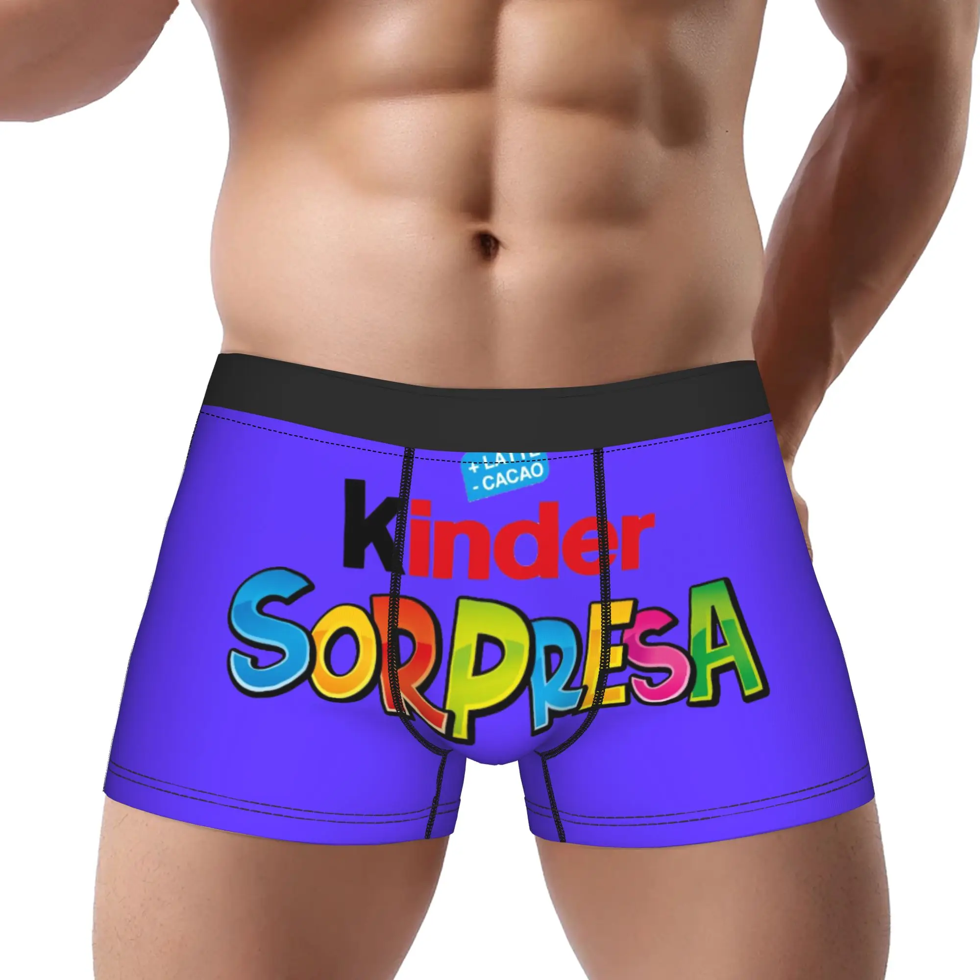 Kinder Bueno 1 kinder Calzoncillos transpirables Ropa interior masculina Pantalones cortos ventilados Calzoncillos tipo bóxer
