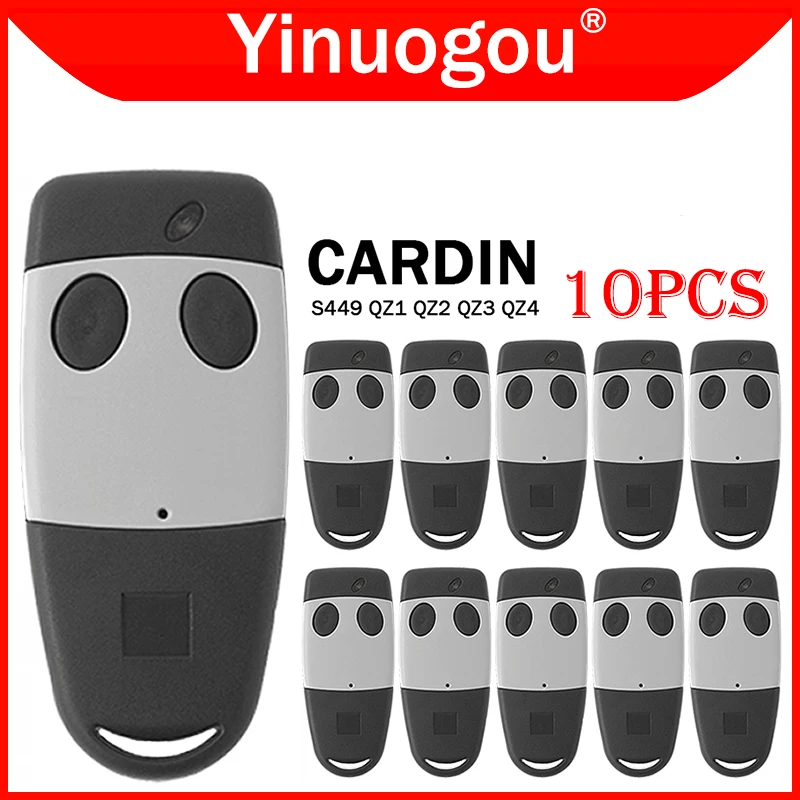 

10PCS CARDIN S449 QZ1 QZ2 QZ3 QZ4 Garage Door Gate Remote Control 433.92MHz Rolling Code TXQ449100 TXQ449200 TXQ449300 TXQ449400