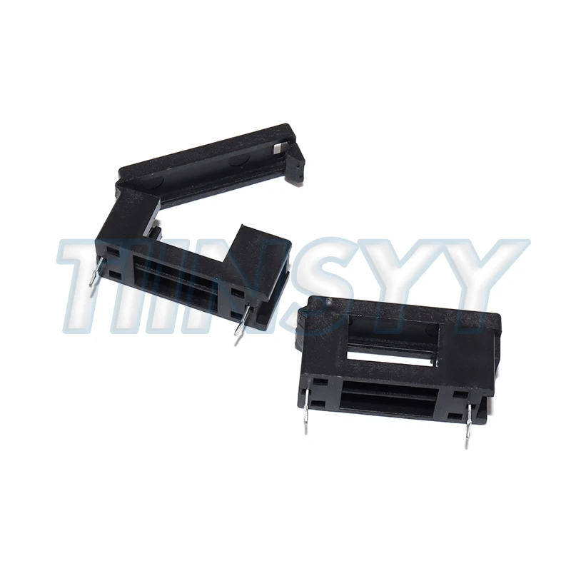 10 Stück BLX-A 5*20MM Schwarzer Glas-Sicherungshalter 5*20 Sicherungsrohr-Sockel für 5X20MM 5X20 Sicherungen Leiterplattenmontage
