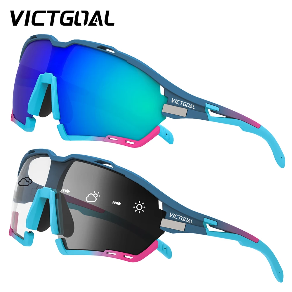 VICTGOAL Cycling Sunglasses For Men MTB Road Bicycle Glasses Polarized Eyeglasses Women Goggles UV Protection Eyewear Sport Lens