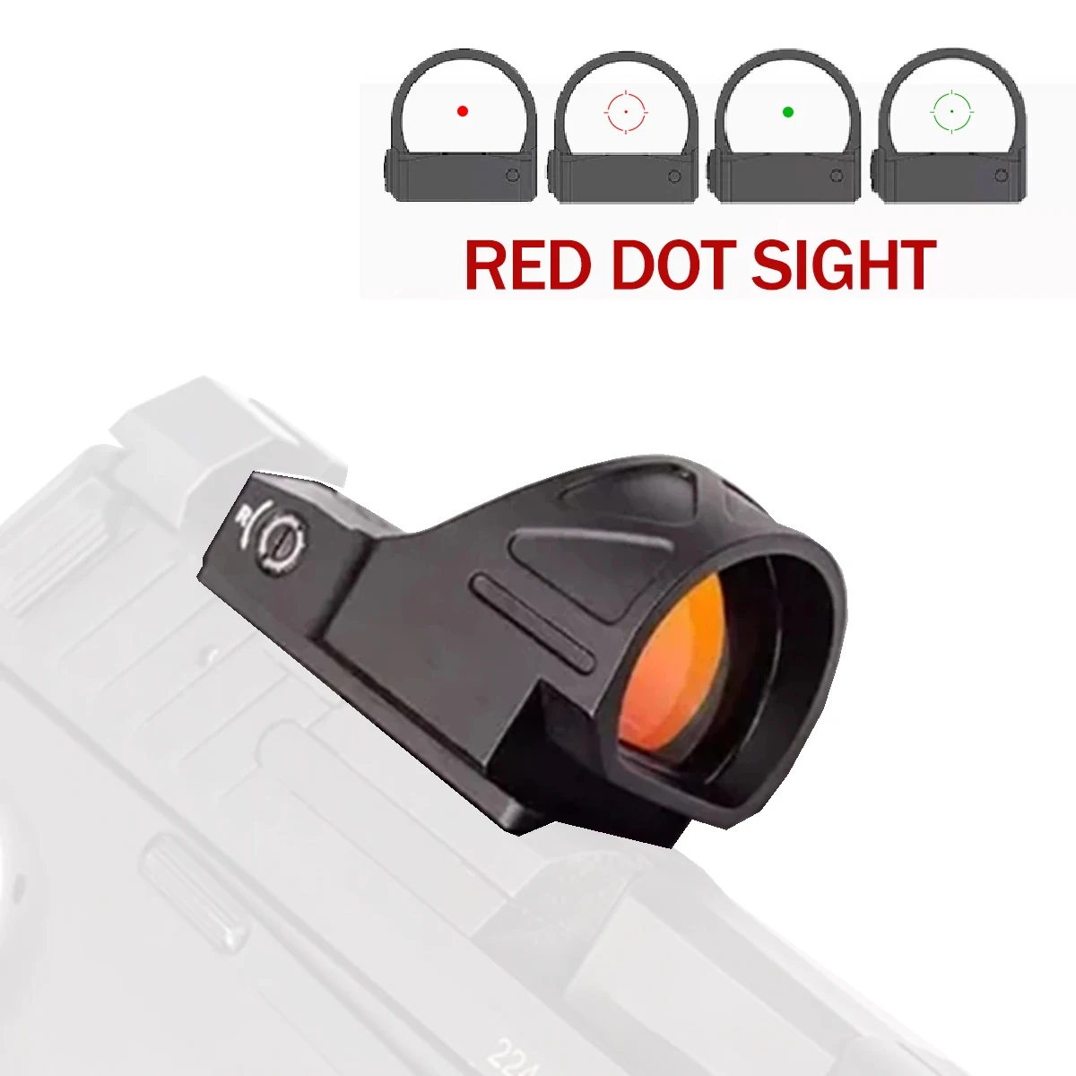 

100% Genuine Red Dot Sight Multi-Reticle Closed Emitter Red Dot Sight 16mm Hunting Reflex Sights for Pistol/Rifle