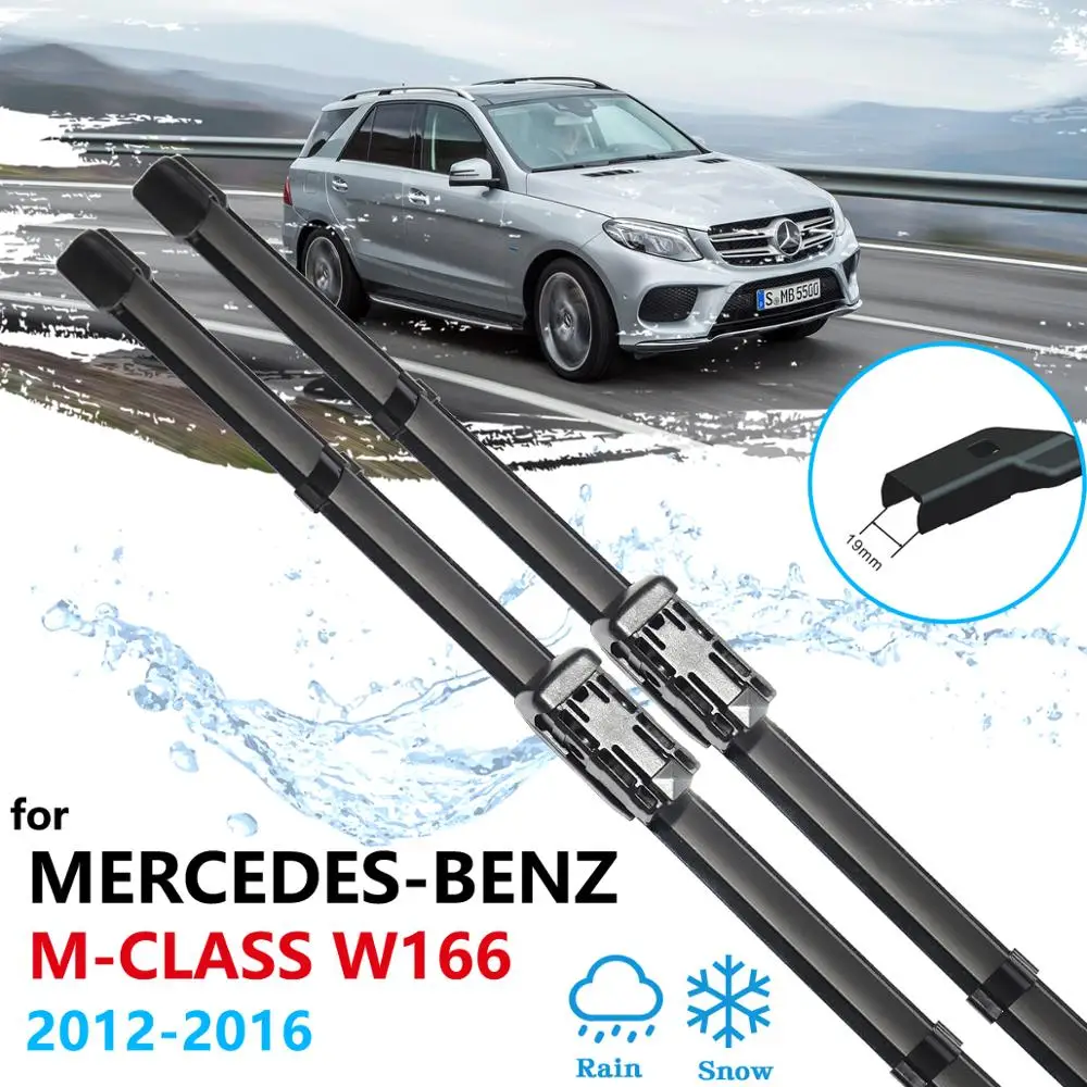 

Car Wiper Blades for Mercedes Benz M ML GLE Class W166 2012 2013 2014 2015 2016 Front Windscreen Brushes Washer Car Accessories