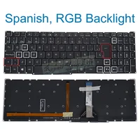 Teclado retroiluminado español latino LA para Acer Nitro 5 AN515-55 AN515-57 59F7 73X5 AN515-56 AN515-45 portátil para juegos RGB LG5P-A52BWL