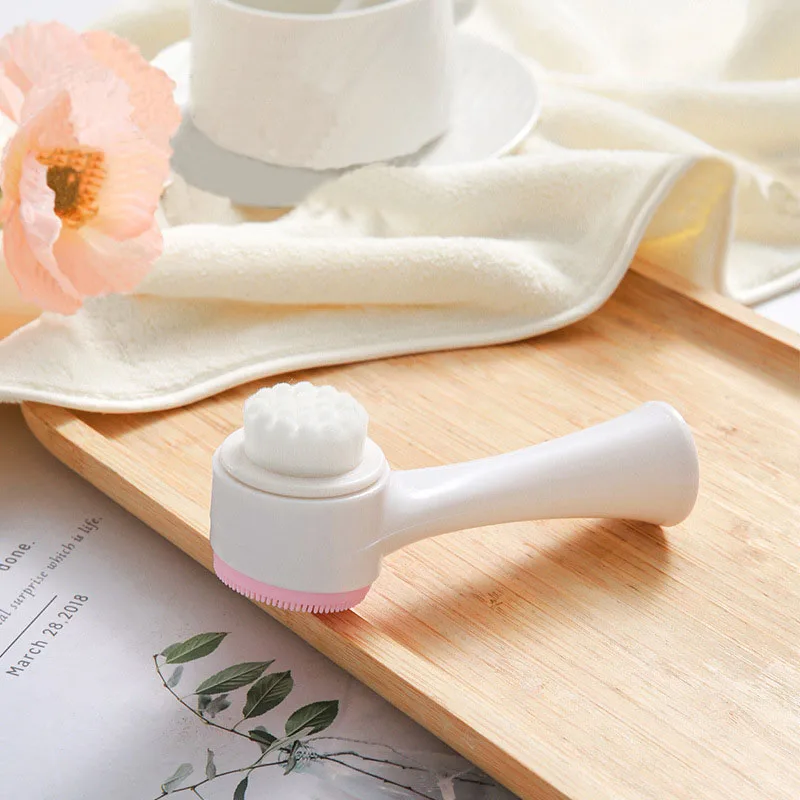 ثلاثية الأبعاد التنظيف العميق فرشاة غسل الوجه مجموعة عصابات رأس يده سيليكون لينة الخشن منظف للوجه فرشاة التطهير أدوات التدليك #5