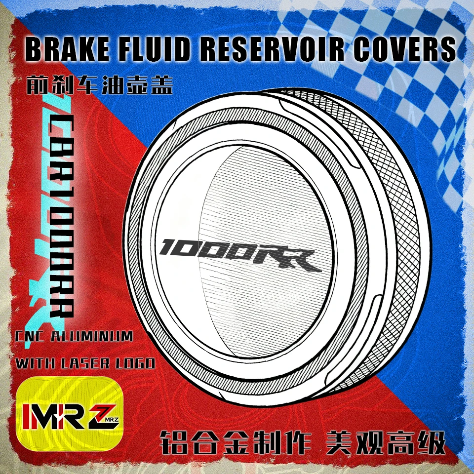 

2026+ FOR HONDA CBR1000RR CBR 1000 RR 1000RR 2017-2025 Parts Motorcycles CNC Front Brake Fluid Reservoir Oil Cap Cup Cover