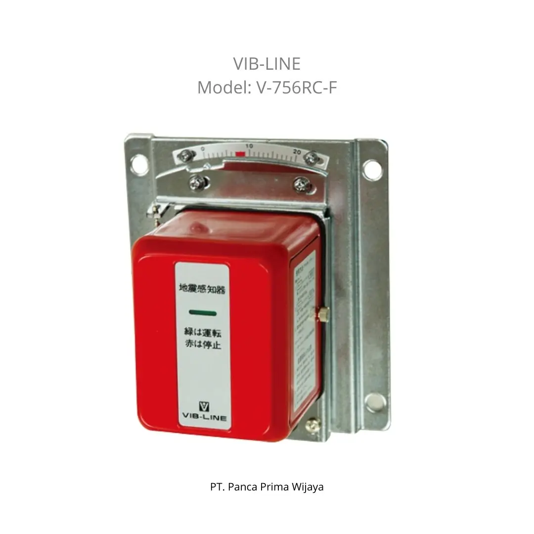 High Quality Japan High-Precision Earthquake Sensor VIB LINE V-756RC-F | P-Wave/S-Wave Seismic Detector Auto Reset Fire Alarm