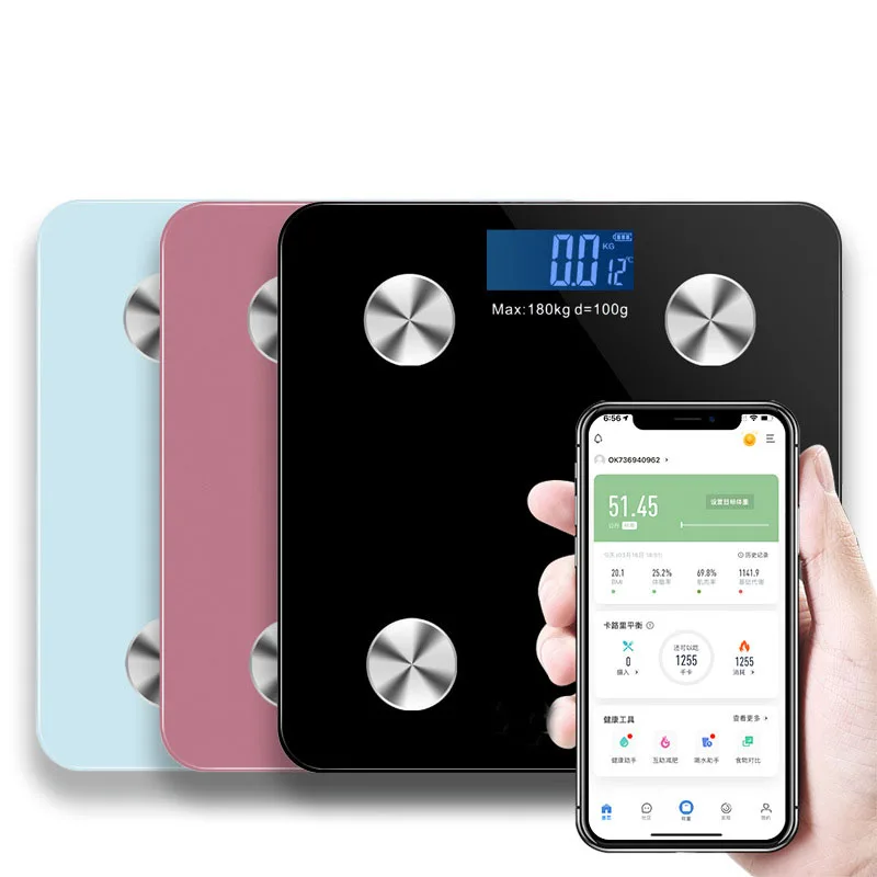 

2PCS New Body Composition Analyzer Floor Electronic Smart BMI Scale Smart Bluetooth APP Scales Digital Body Fat Scale