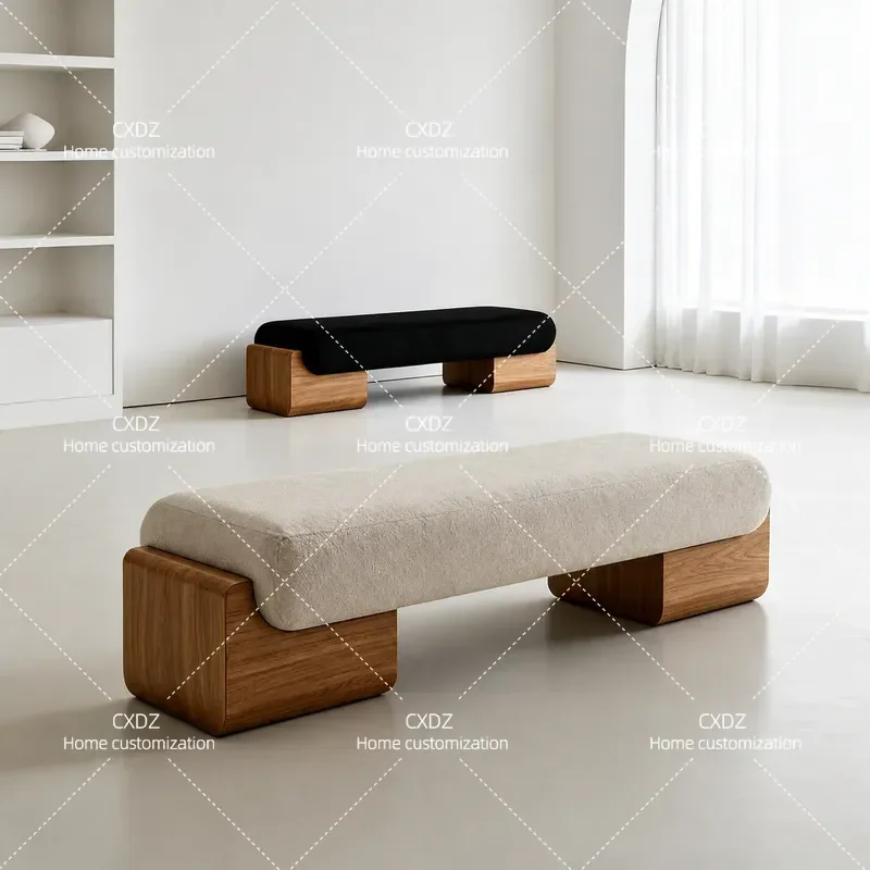 Nordic Shoe Changing Stool Casual Low Entryway Bench Creative Sofa Footrest Fitting Room Seat Modern Home Furniture Decor