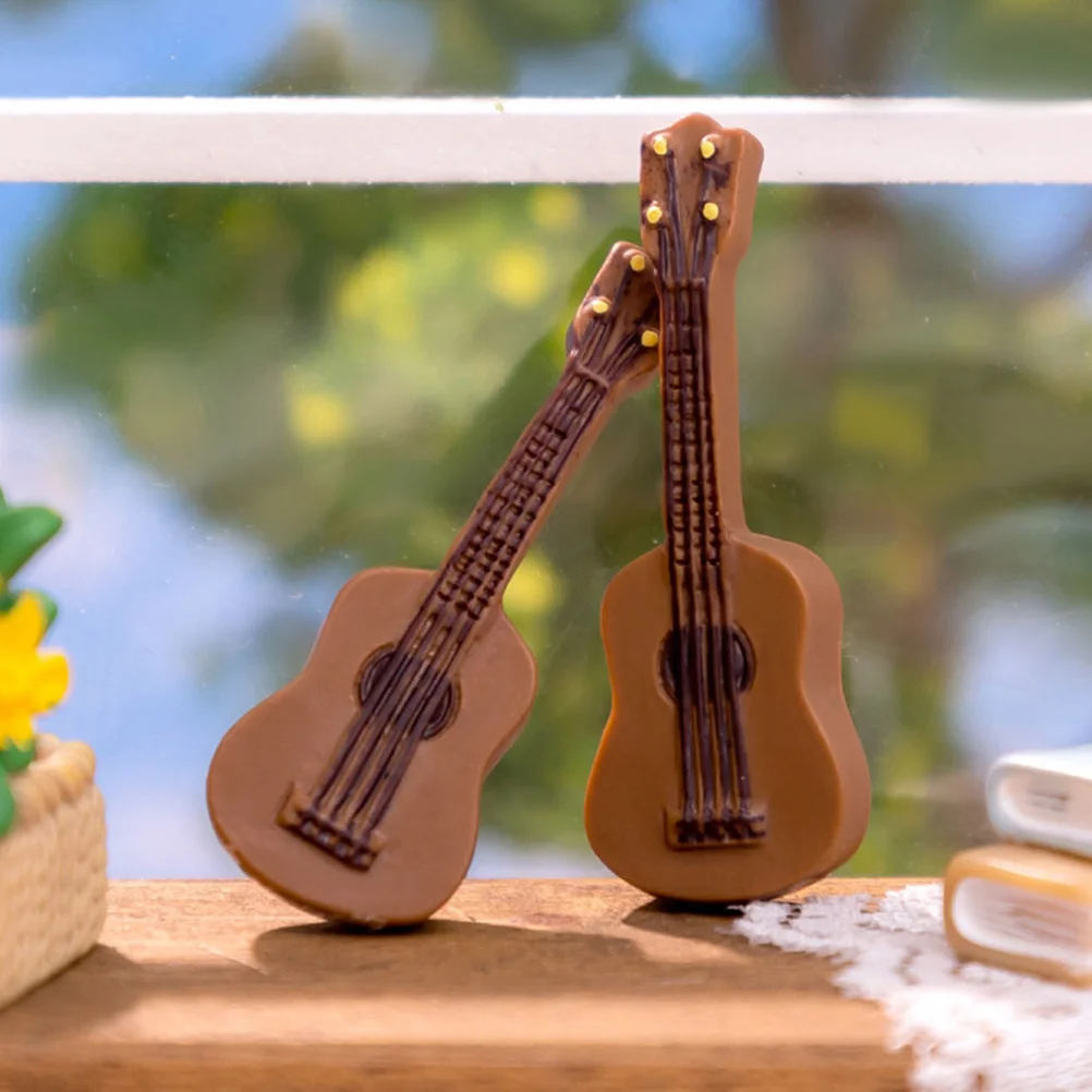 

20 Pcs Guitar Model Tiny Violin with Instruments Decor Mini House Statue Dollhouse Accessories