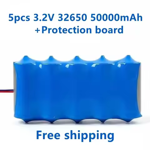 2026 new solar lamp battery 3.2V large capacity lithium battery solar street lamp floodlight battery with protection panel