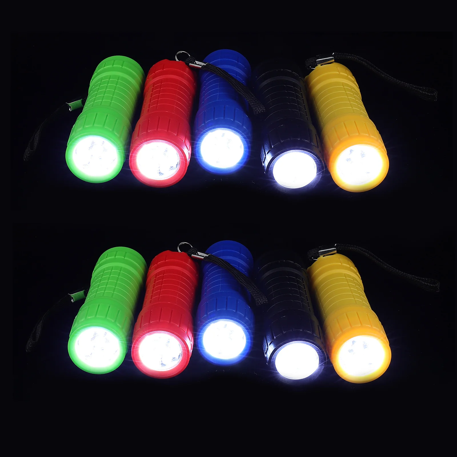 

10pcs Small Flashlight Mini LED Flashlights High Lumens ABS Portable Outdoor Camping Hanging Keychain Kids Pendants