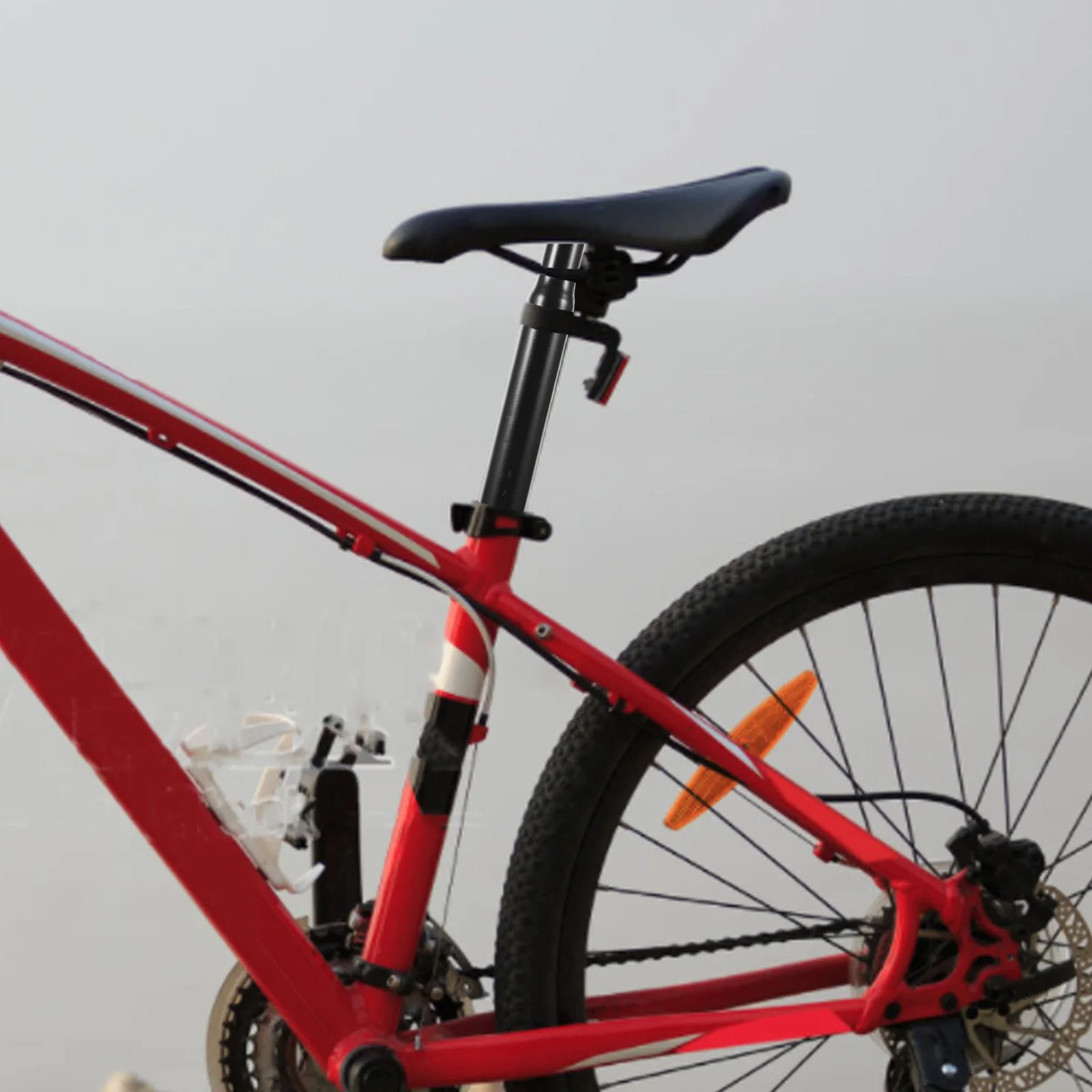 

High-Carbon Steel Seatpost for 27.2mm Universal Fit Adjustable Bike Seat Post for Mountain Road Bicycle