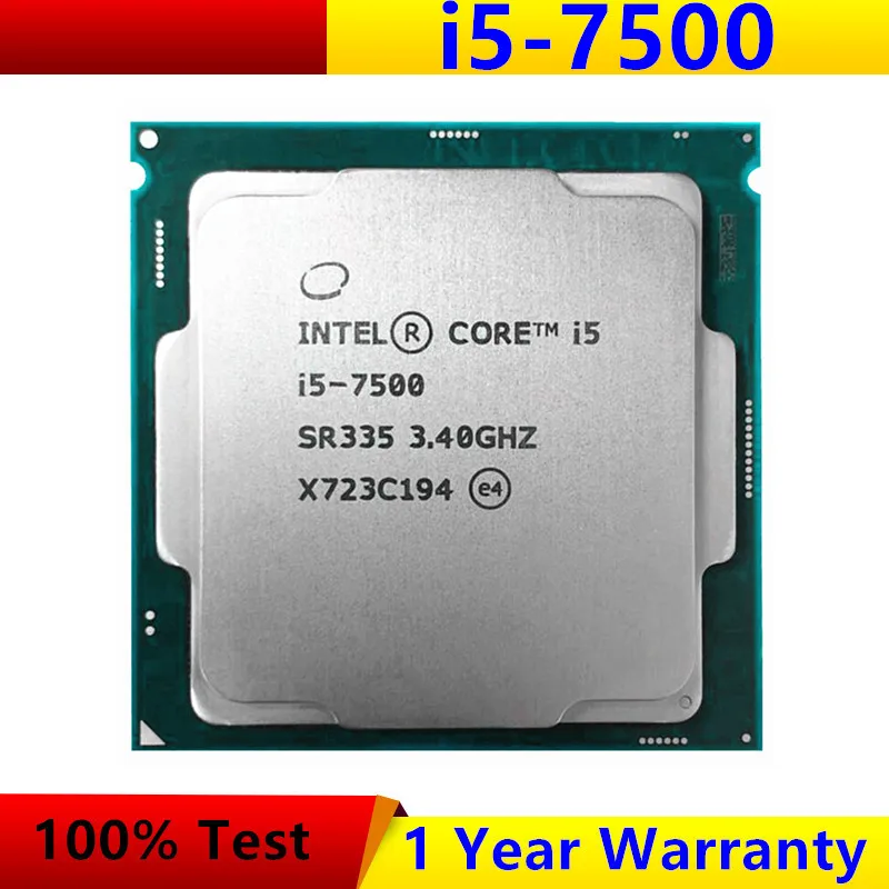 وحدة المعالجة المركزية Core i5 7500 i5-7500 3.40 جيجا هرتز LGA 1151 رباعية النواة رباعية الخيوط 6 متر 65 وات