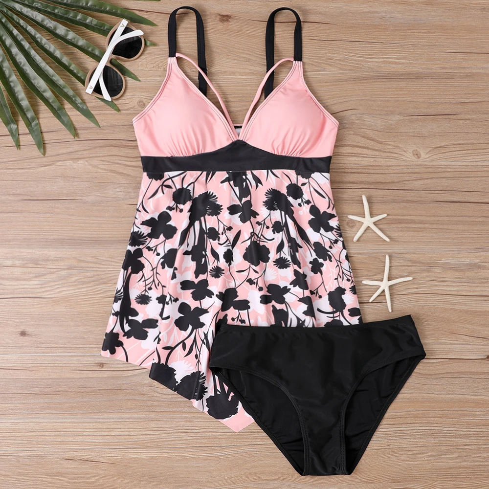 2023 Summer Fashion Comfort Beachwear New Women\'s High Waist Swimsuit New Design Printing Swimsuit Two Piece Set Bikini Set