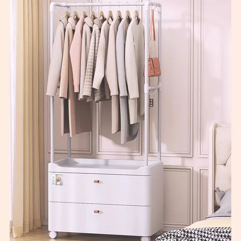 

Pants Hanger Clothing Rack Wall Coat Hanging Clothes Standing Commodes Floor Furniture Living Room Perchero System Organizer