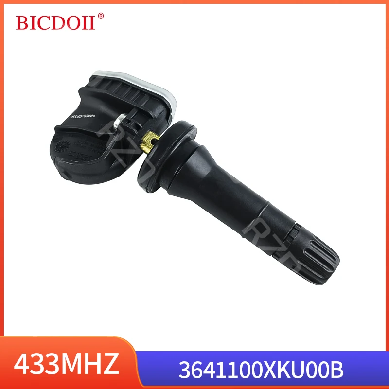 مجموعة من 1/2/4 قطعة 3641100XKU00B مستشعر مراقبة ضغط إطارات السيارة الأسود مناسب للجدار العظيم وينجل C30 5 6 7EV 2018-2020 433MHZ TPMS #3