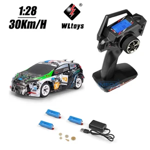 Wltoys K989 K969 284131 Tingkatkan Versi LCD 4WD 1/28 RC Balap Kecepatan Tinggi Nyamuk 2.4 G Hz Mobil Drift Reli RTR Off-Road 6 reli penjualan terbaik rc - №