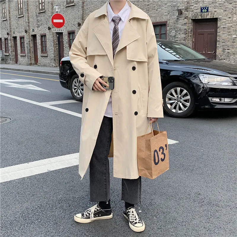 

Trench Coats Denim Mens Climate Faux Vacation Adult Cotton Overknee Grey Hooded Slim Winter Solid Size Coatss Lined Overfit Cool