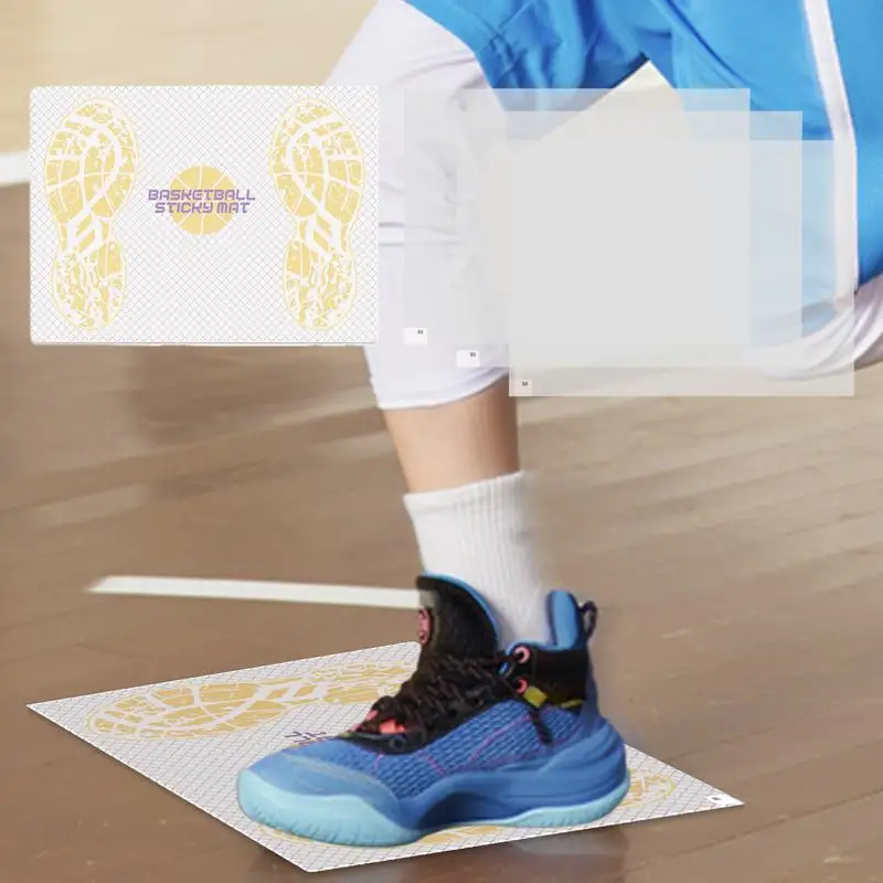 الحصير لزجة للأحذية كرة السلة الجر حصيرة عدم الانزلاق كورتسايد لاصق مجلس الملحقات 17x13 بوصة إكسسوارات رياضية مع