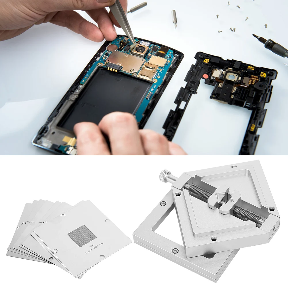 

Template Stencil Welder Kits Diagonal Template for Computer CPU Phone Welder Kits HT‑ 90 Template Stencil Welder Kits