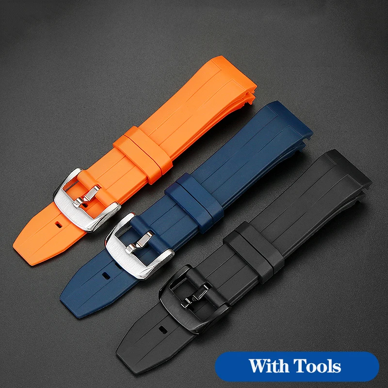 22mm Rubber Watchband for JY8078 JY8085 Strap Tissot 1853 Starfish T120 Series Waterproof Sports Silicone Bracelet