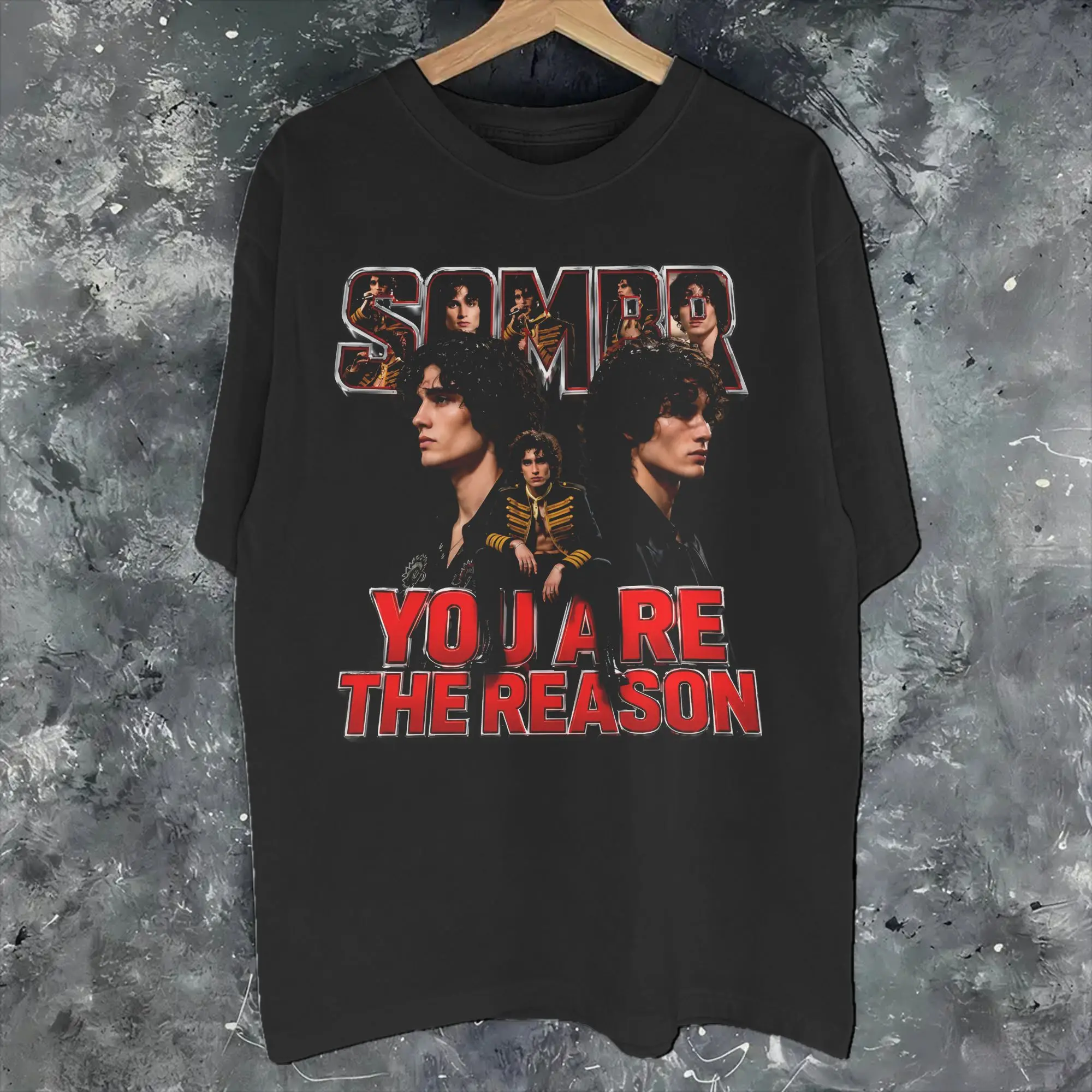 New Arrival Sombr Youare The Reason World Tour 2026-2027 T Shirt For Unisex  Cotton T-shirts Short Sleeve Clothing