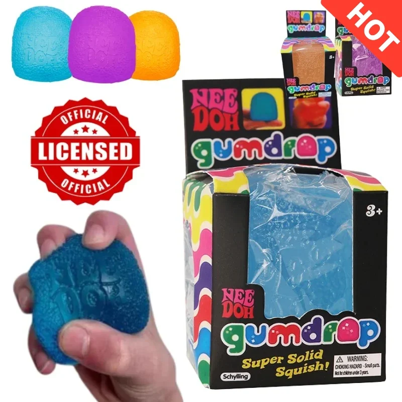 

Schylling Mini Candy NeeDoh Gumdrop Soft Squeeze Sensory Fidget Toy Stress Relief Blind Box for All Ages 3 and Up