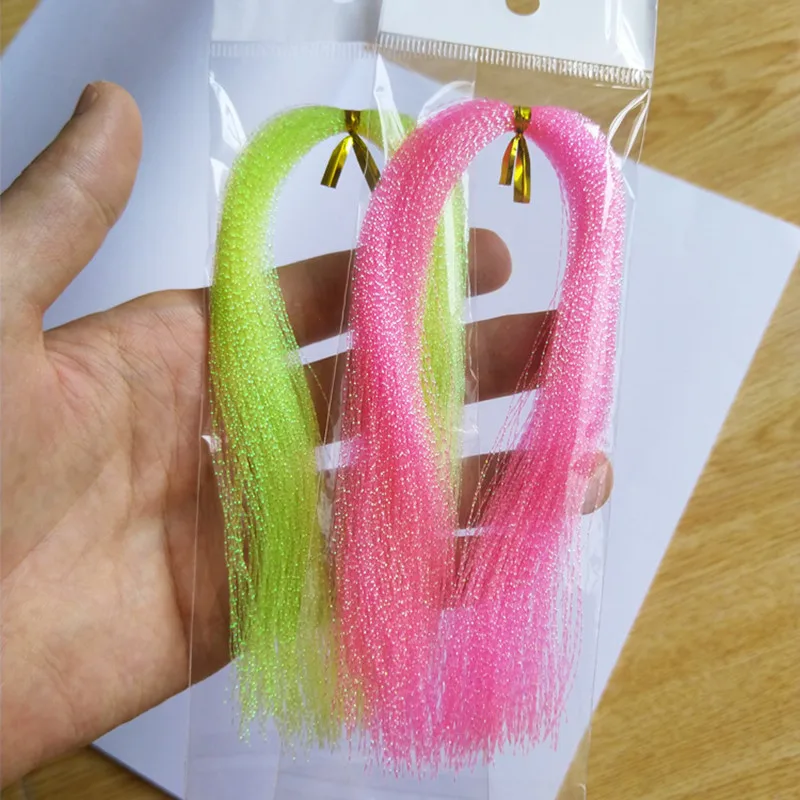 1pc Fly Fishing Luminous Silk Twisted Strand String Line Tying Crystal Shining String Hook Lure Assist Lure Flies Accessories