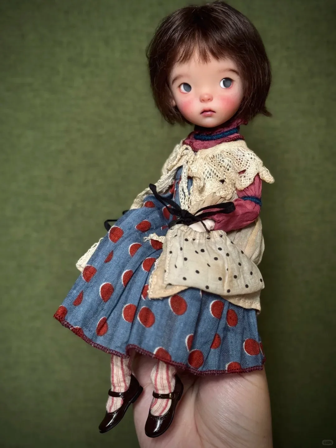 

New sd BJD 1/6 26cm girl Landzzz landoudou girl resin mold mia jaccoosun toy for sweet fashion Free shipping