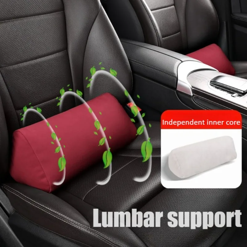 

Ergonomic Car Lumbar Support Cushion - Velvet Breathable, Precise Seat Fit, Detachable Easy to Maintain