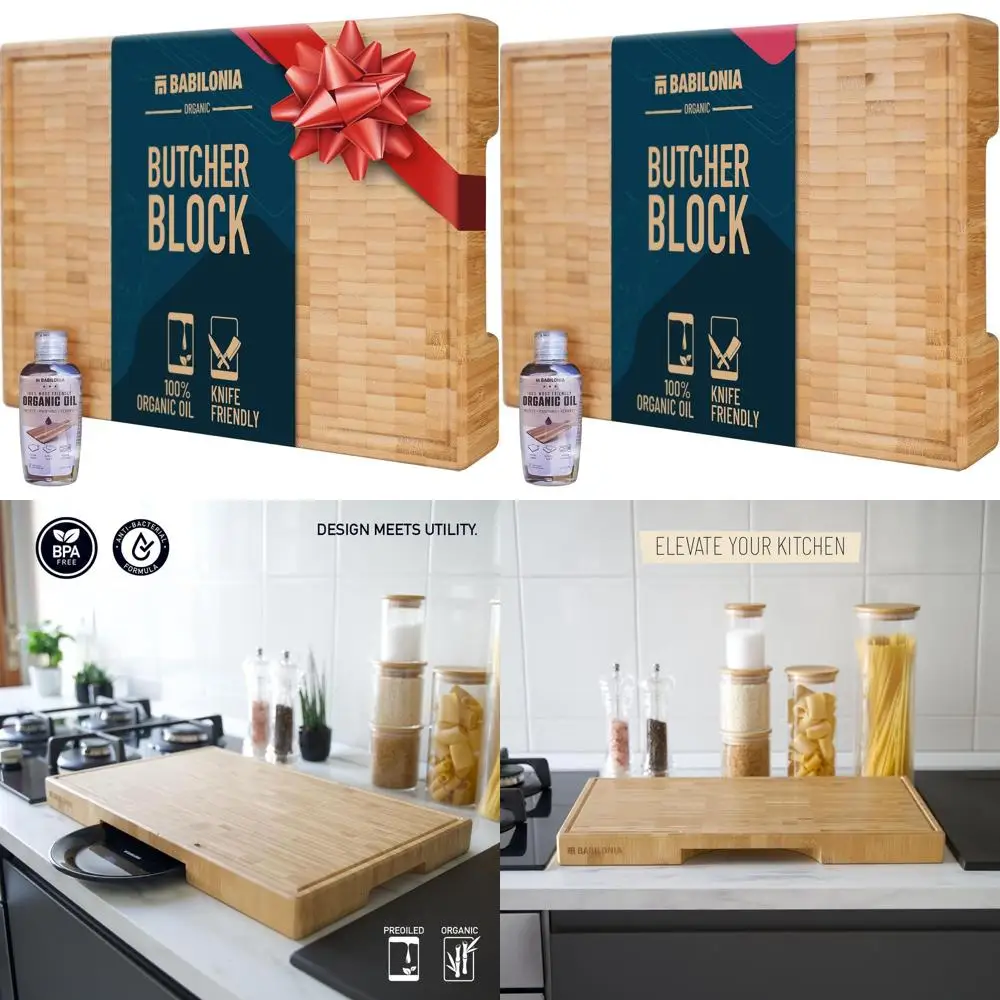 

Разделочная доска из толстого бамбука — 17, профессиональный разделочный блок для мяса, сверхпрочное конечное зернистое дерево, кухонные аксессуары, бордюрное бо