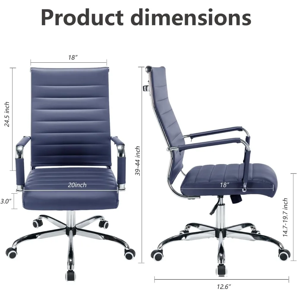 

Professional Leather Office Desk Chair – Modern Executive Chair with Wheels & Armrests​