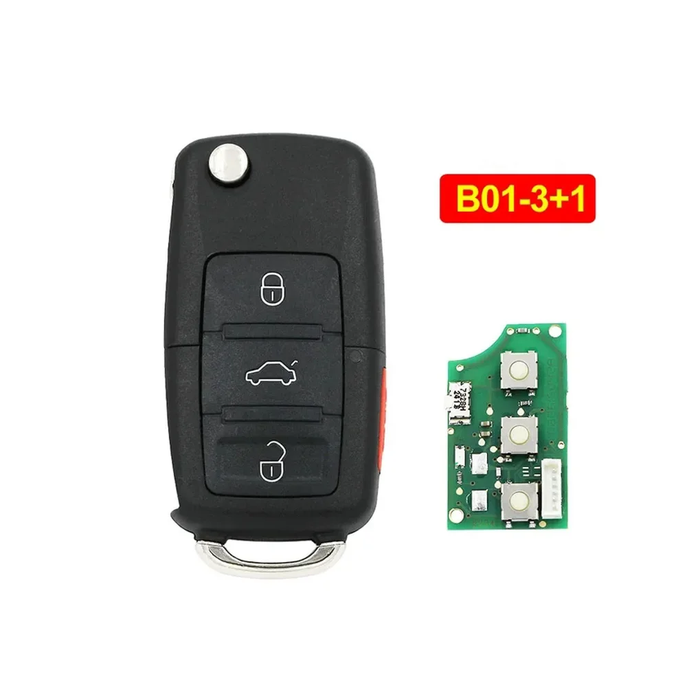 KEYDIY B01-3+1 KD Car Key Universal Key 4 Button For VW Style For KD900/KD-X2 KD MINI/ URG200 Programmer