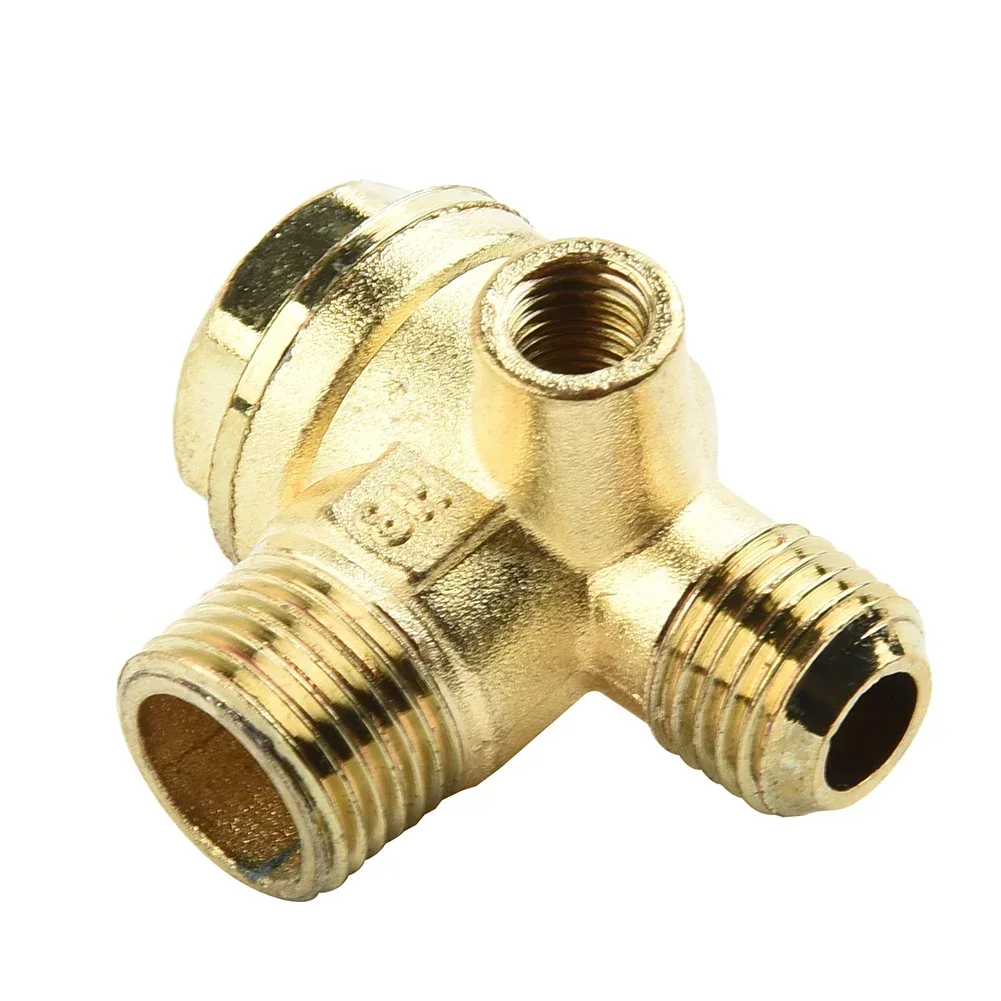 

Replace Damaged Check Valves With High Quality Zinc Alloy Male Threaded 3 Port Check Valve Connector Tool For Air Compressor