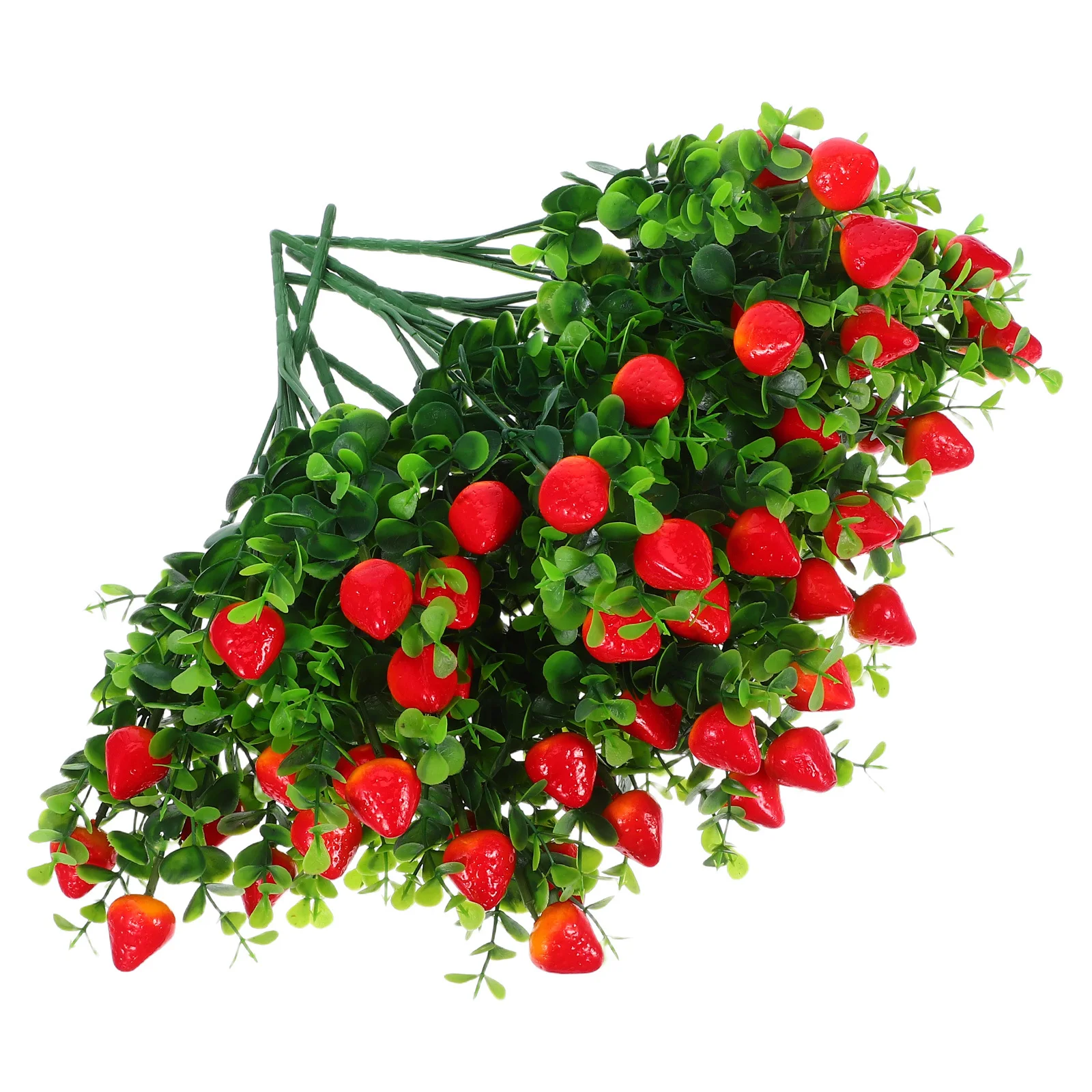 

8Pcs High Simulation Eucalyptus Artificial Fruit Branches Faux Leaves Bouquet Low Maintenance Home Office Event Decor