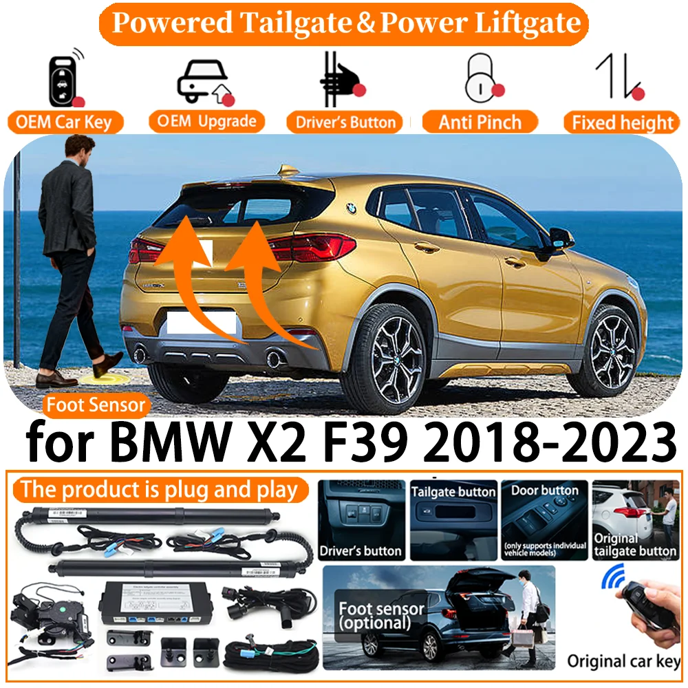 

Car OEM Smart Powered Tailgate system for BMW X2 F39 2018-2023 Automatic Electric Power Tailgate Tail Gate Lift Strut kit