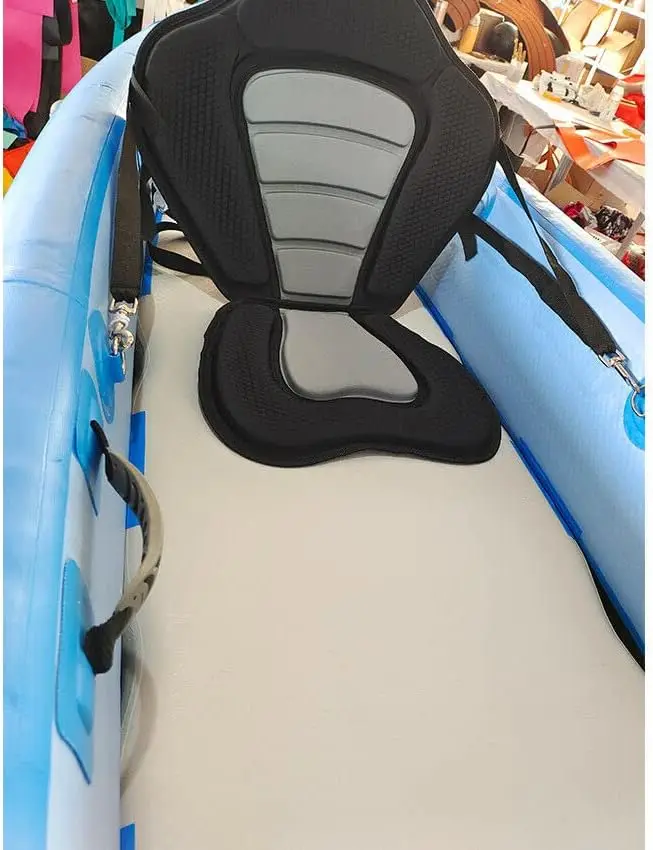 كاياك قابل للنفخ بغرز متدلية لشخصين للتجول في صيد الأسماك، قوارب الكاياك العلوية لمياه المحيط الانجراف