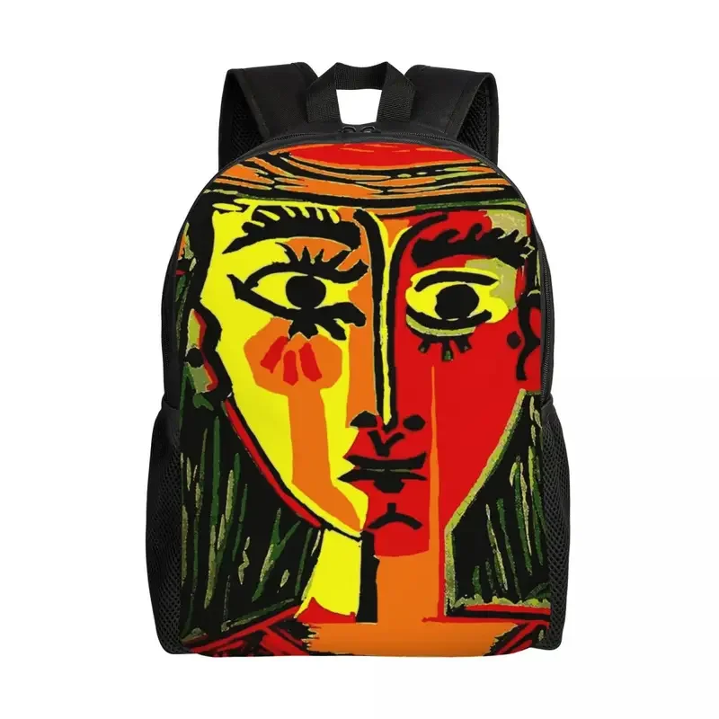 Customized Pablo Picasso Woman In A Hat Travel Backpack Women Men School Computer Bookbag College Student Daypack Bags