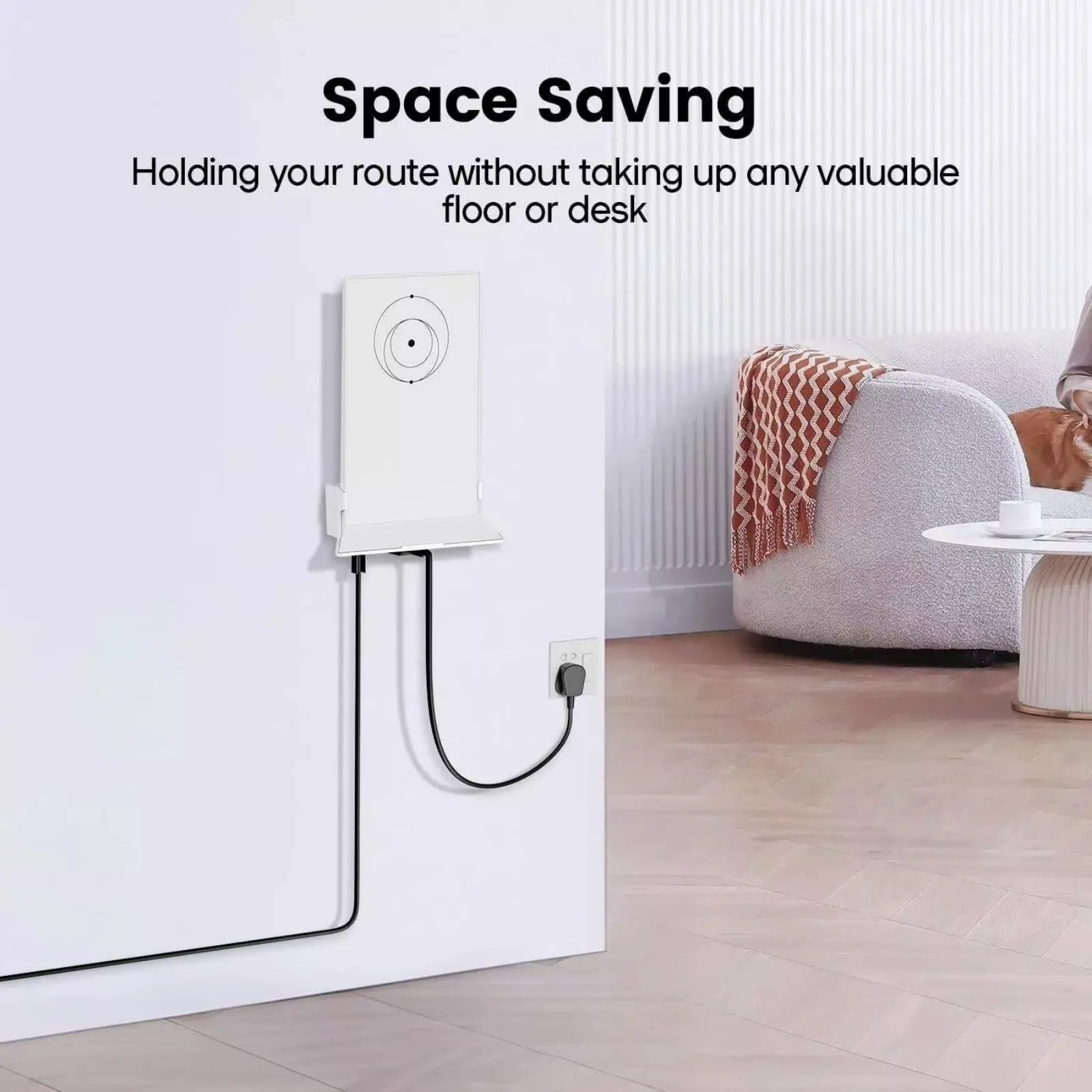 Soporte de montaje en pared para enrutador, soporte de estabilidad, soporte protector para enrutador con Kit de montaje de tornillo para accesorio Starlink Mesh Router V2
