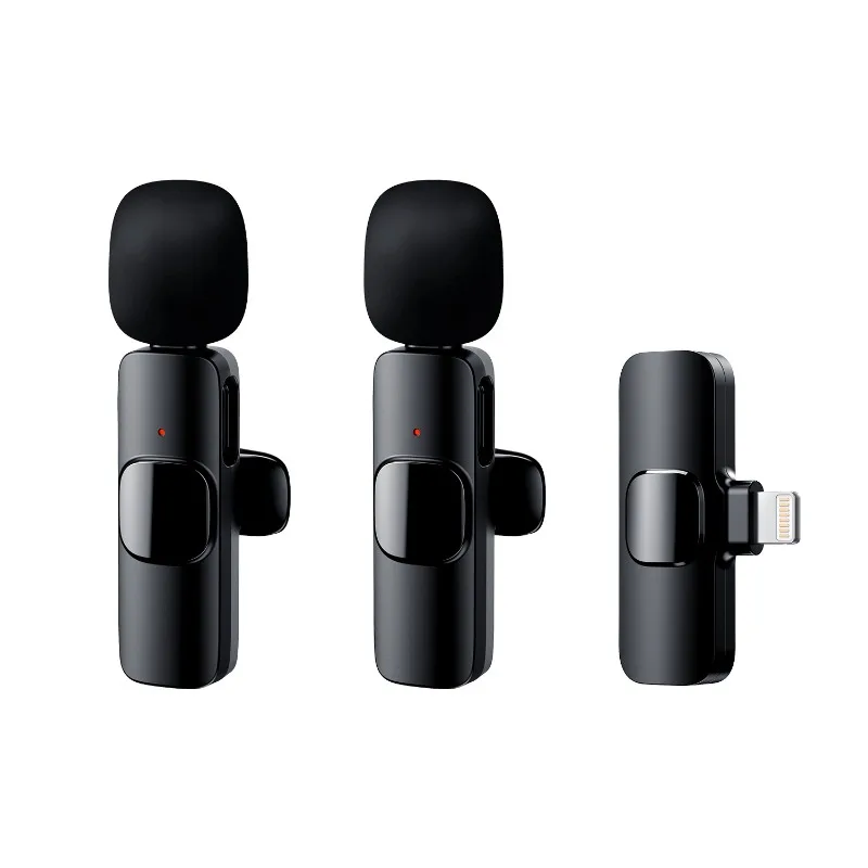 

Wireless collar clip microphone, one to two mobile phone live outdoor interview recording noise reduction microphone