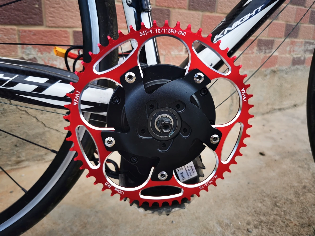 Bafang BBSHD 130BCD Chainring Spider Chain Ring Adapter eBike Motor Kits 39T-50T/52T/54T/56T/60T Chain Wheel Sprocket Crank
