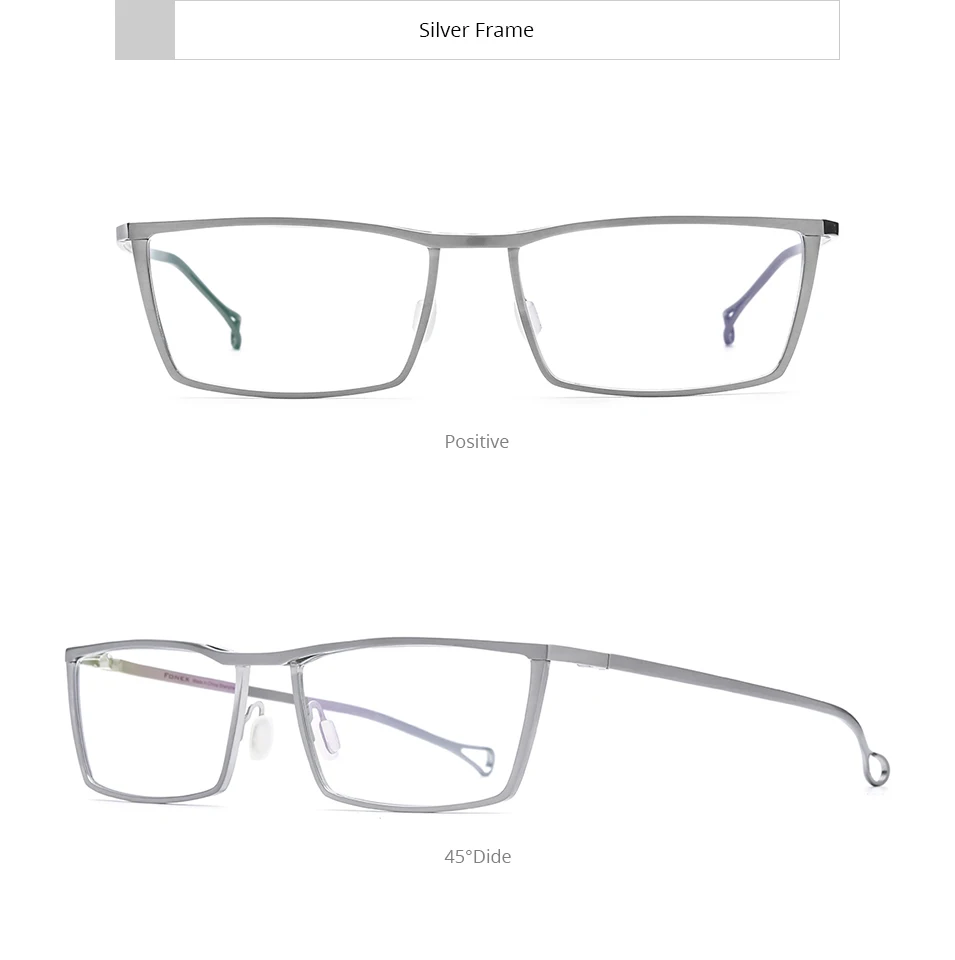 FONEX Reines Titan Brillengestell Männer Neue Marke Design Quadratische Brillen Japanische Handgemachte Ultraleichte Hochwertige Brillen 85722 – Detail 7