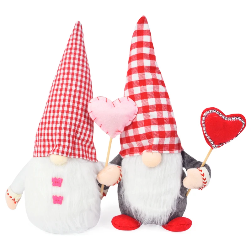 Valentinstagsgeschenk Gesichtsloser Zwerg Plüschpuppe für Freund Freundin Weihnachten Heimdekoration Neujahr Ornament Hochzeitsgeschenke