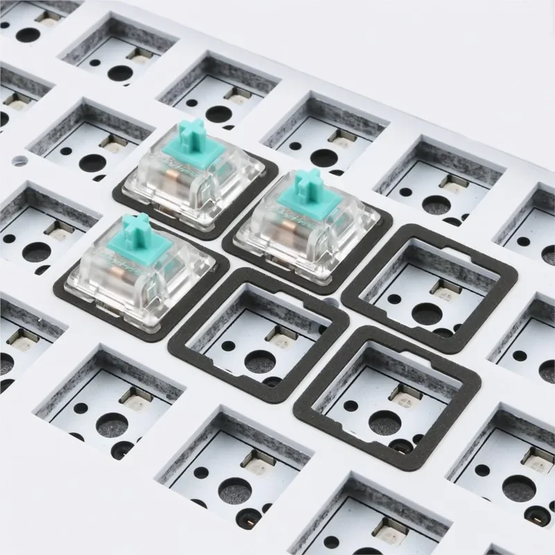 120Pcs Poron IXPE EVA Foam Pads, Mute Noise Reduction Dampening Foam for Hot Swappable Mechanical Keyboard Switch DIY Kits