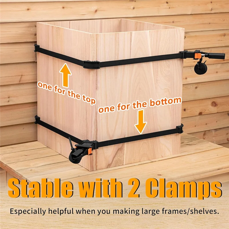 

B28C-Strap Clamp Quick Release Band Clamps Belt Clamps For Woodworking, Adjustable Picture Frame Clamp Tool