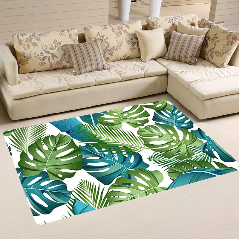 Carpets Palm Tree Pattern Door Mat Living Room Balcony Home Kitchen Rug Rugs Carpet Entrance of House Foot Doormat Mats Bathroom