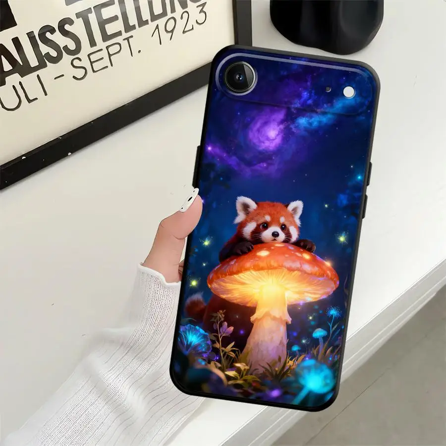 Funda Protectora para Teléfono con Diseño de Oso Pardo y Zorro para Apple iPhone 17 Pro Max Air 13 16 14 15 Pro 7 8 XR XS MAX 11 12 17e
